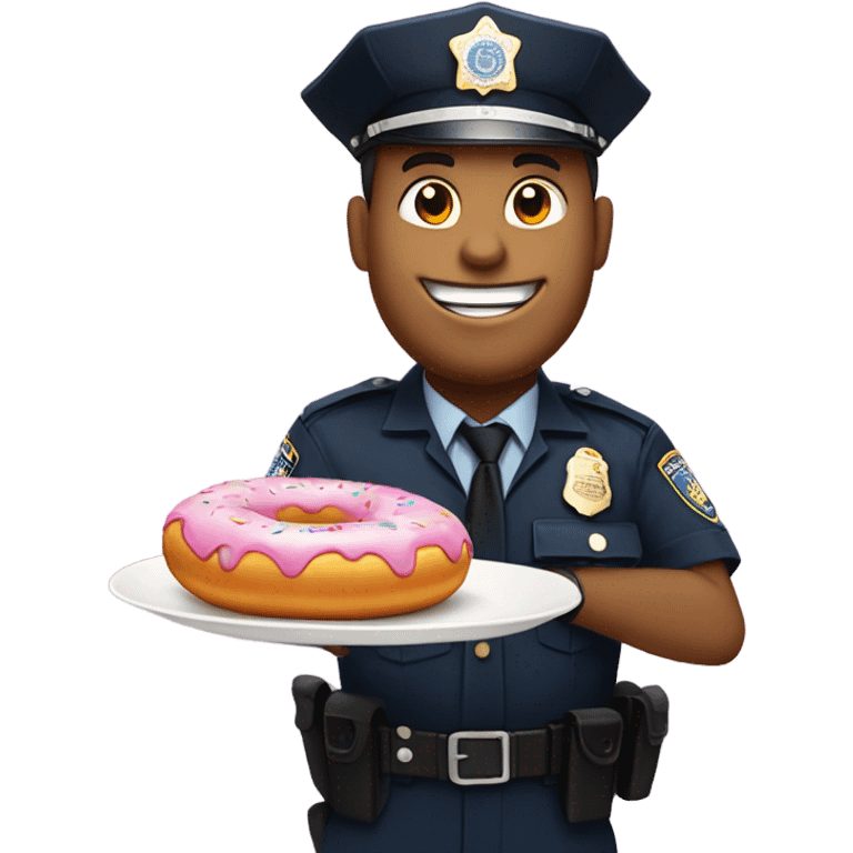 Police chief loves donuts emoji