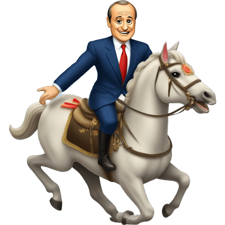 chirac sur un dauphin emoji