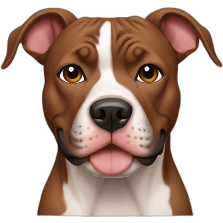 brown pitbull emoji