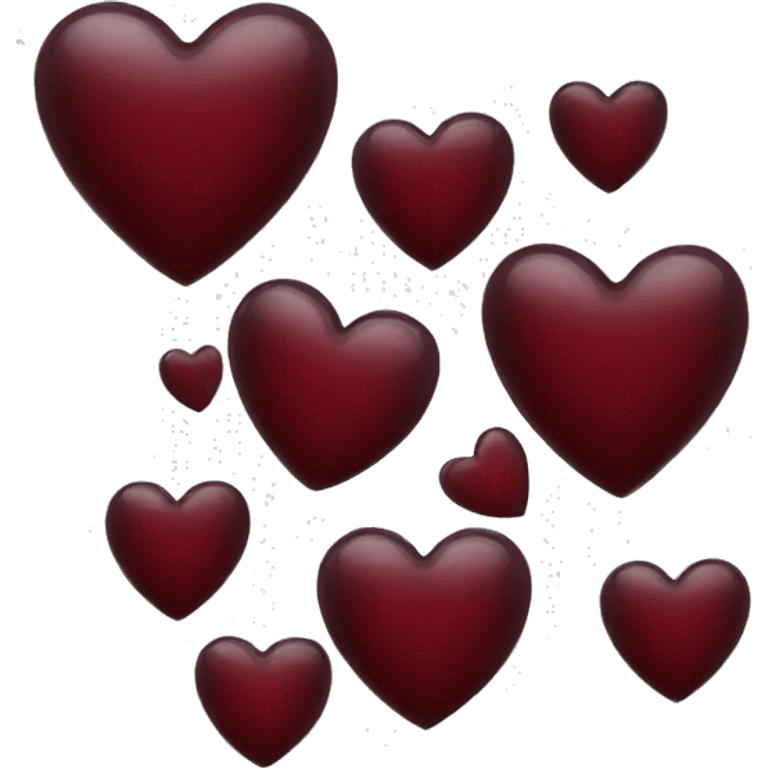 dark red glossy heart emoji