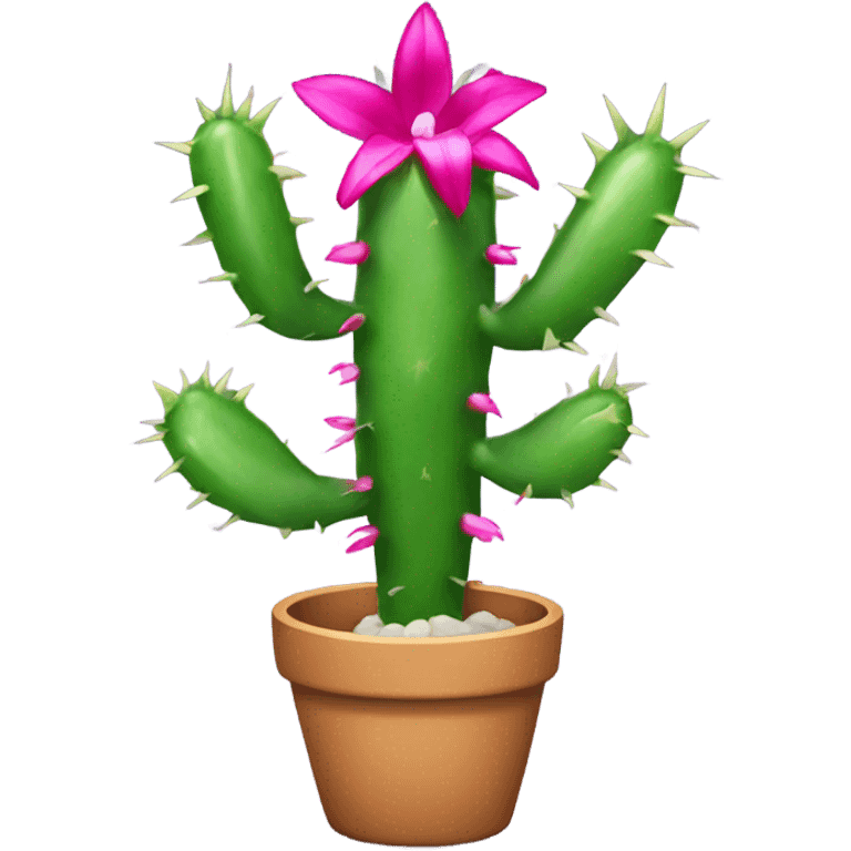 Christmas cactus emoji