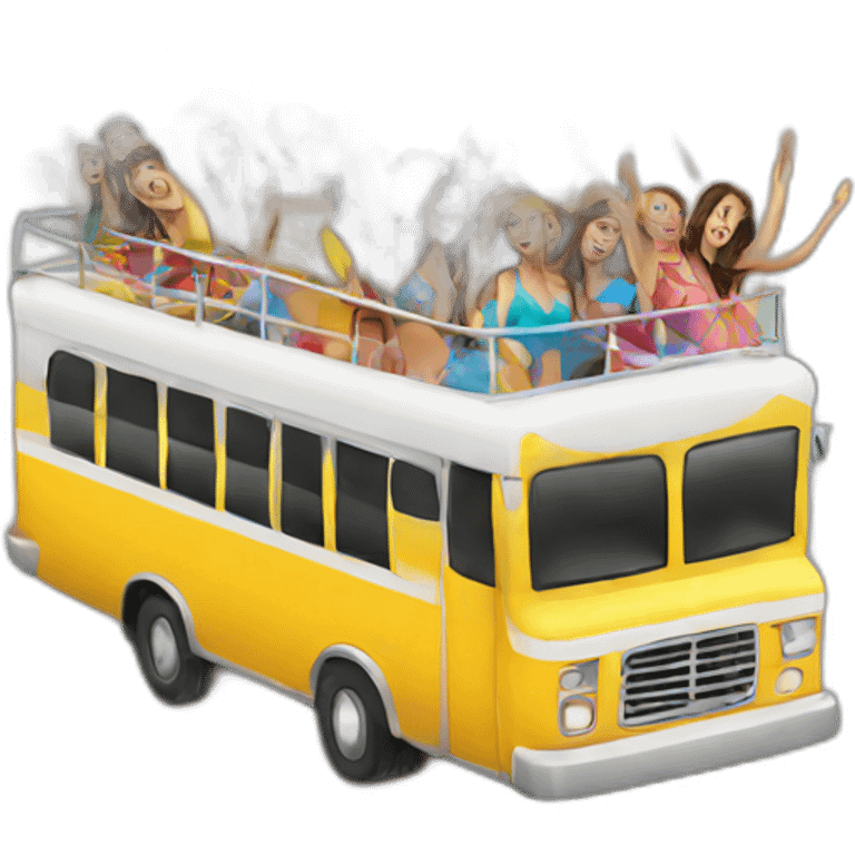 party-bus emoji