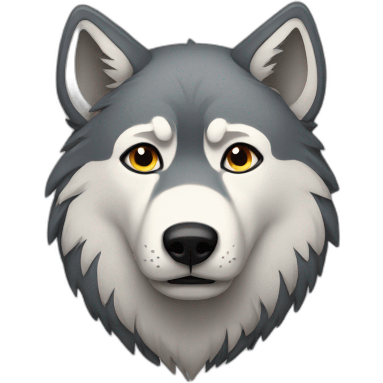 sad wolf emoji