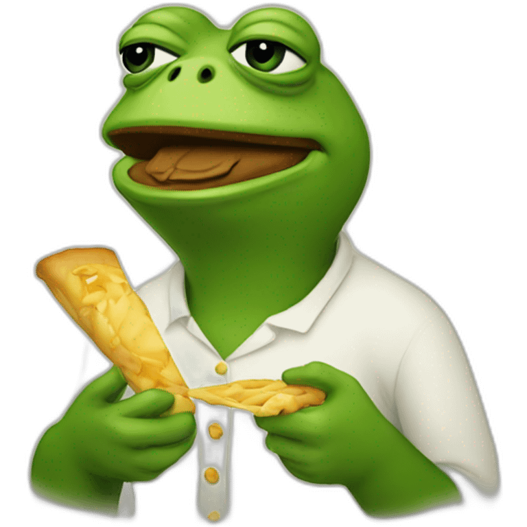 pepe eating shut emoji