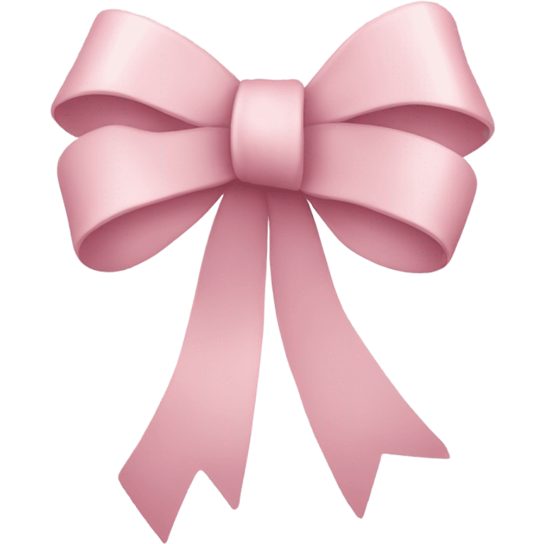 light pink ribbon bow emoji