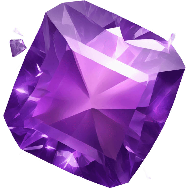 Purple diamond shatters emoji