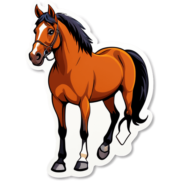 Horse with sign Gomez Family  emoji