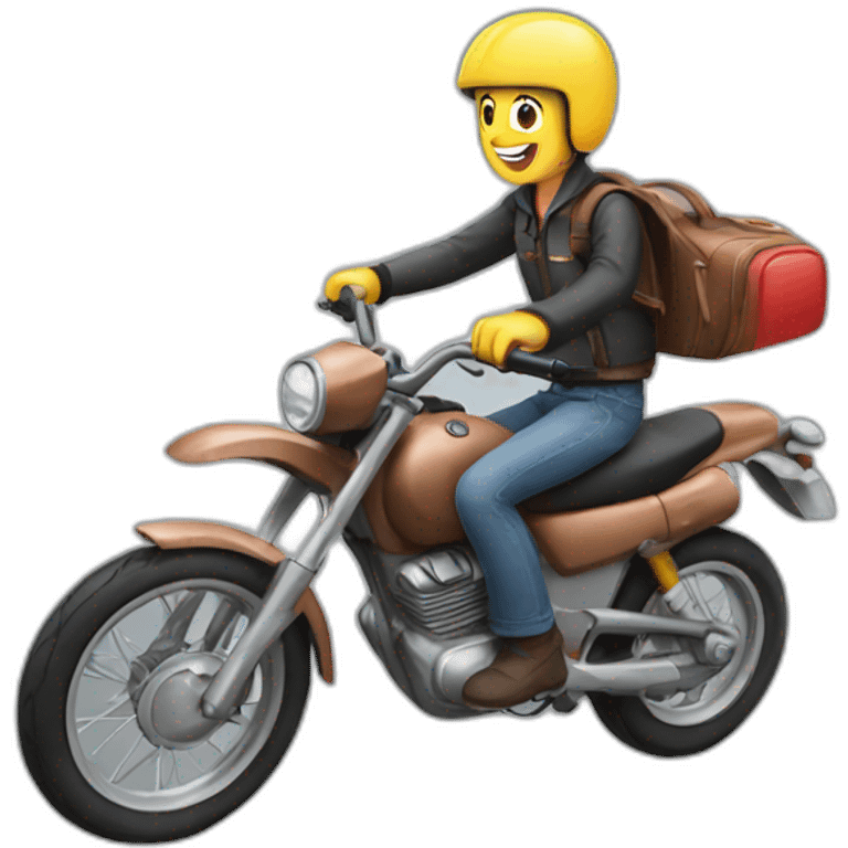 Enjoy riding emoji