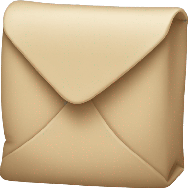 beige letter emoji