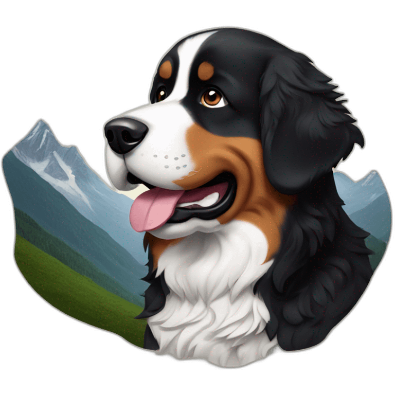 Mountain bernese emoji