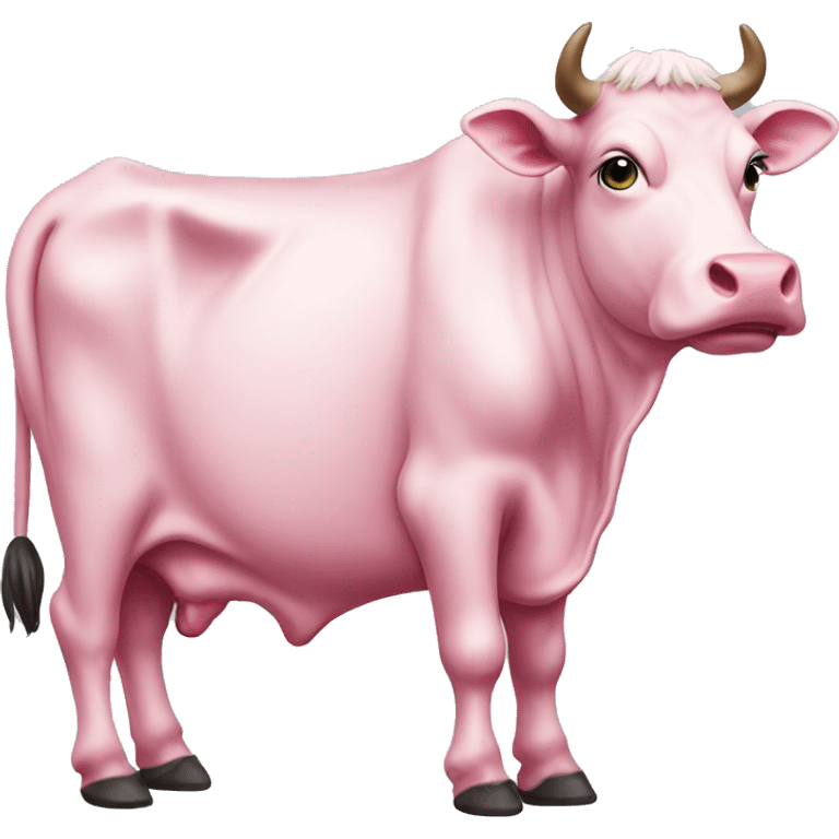 pink cow emoji