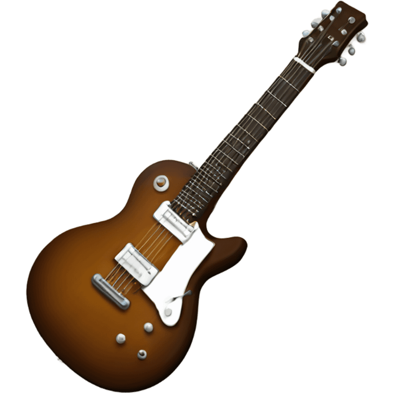 brown electric guitar emoji