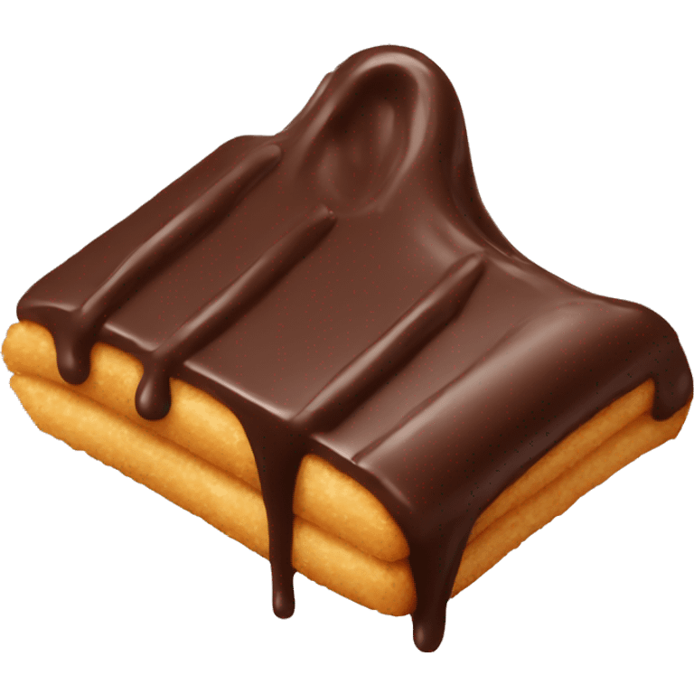 Dipped chocolate churro tip emoji