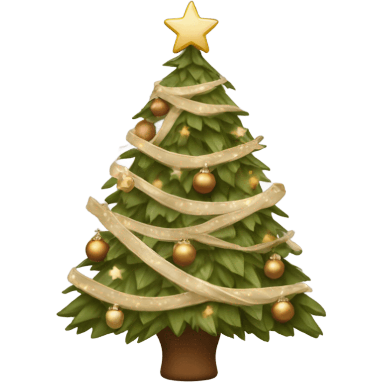 brown beige christmas tree emoji