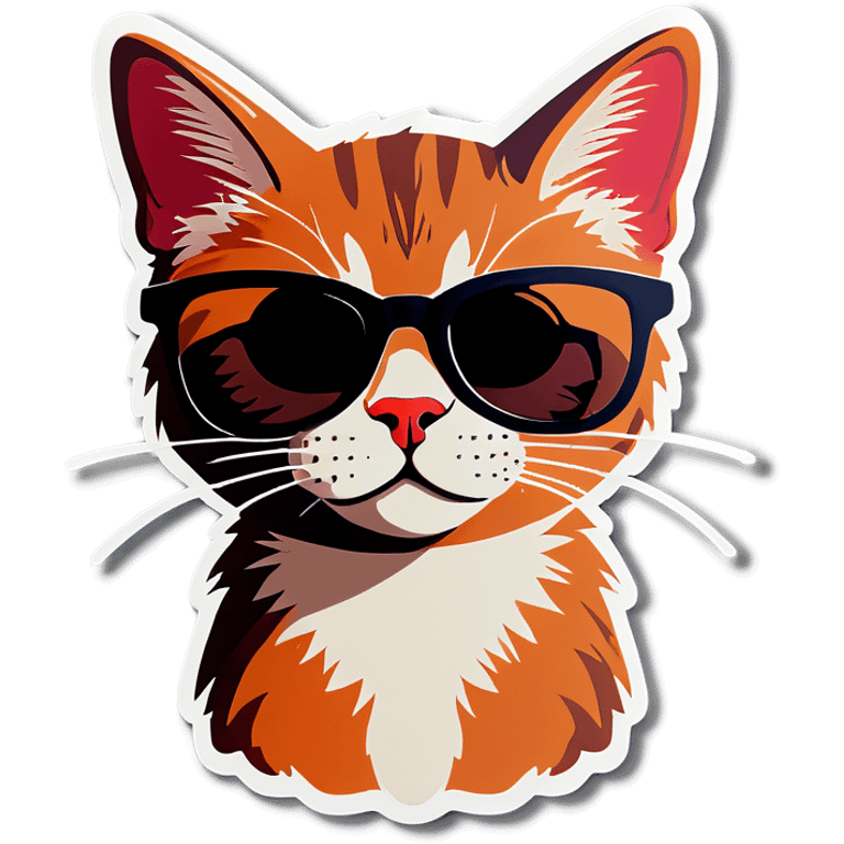 Cat with sunglasses emoji