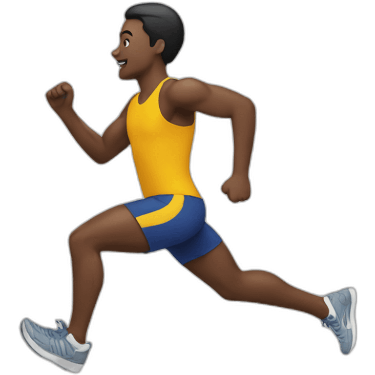 Withe runner emoji