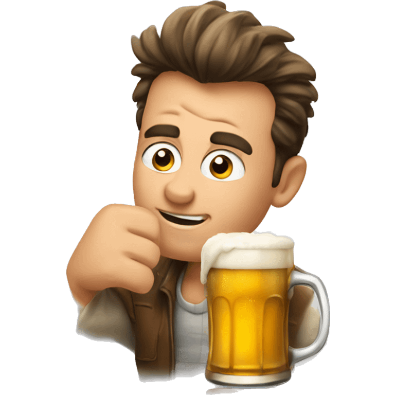 Sheen Drinking beer emoji