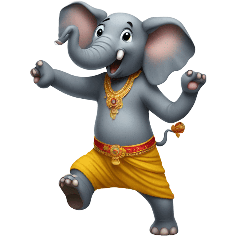 Elephant dancing emoji