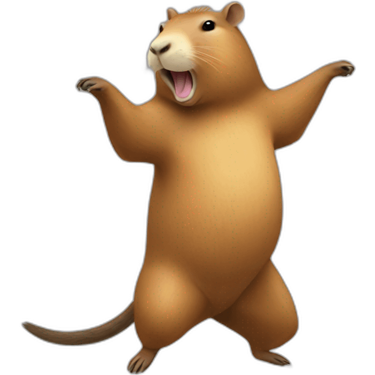 Capybara dancing joropo emoji