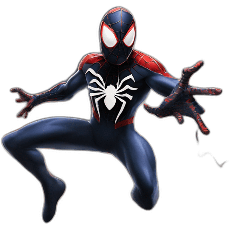 symbiote spiderman flying movie emoji