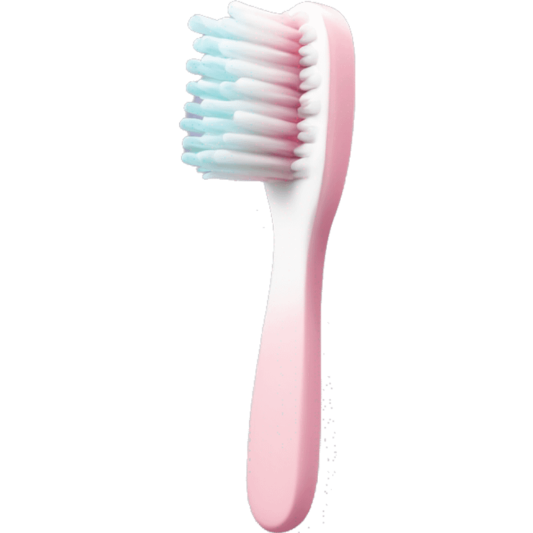 Pale pink toothbrush  emoji