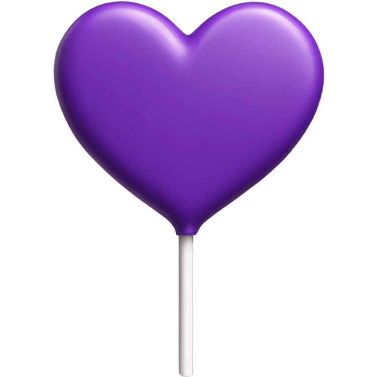 Purple Heart lollipop emoji