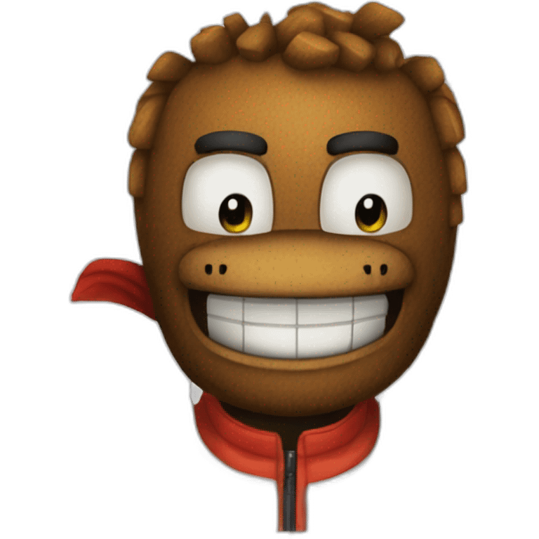 Karting avec freddy fnaf dessu emoji