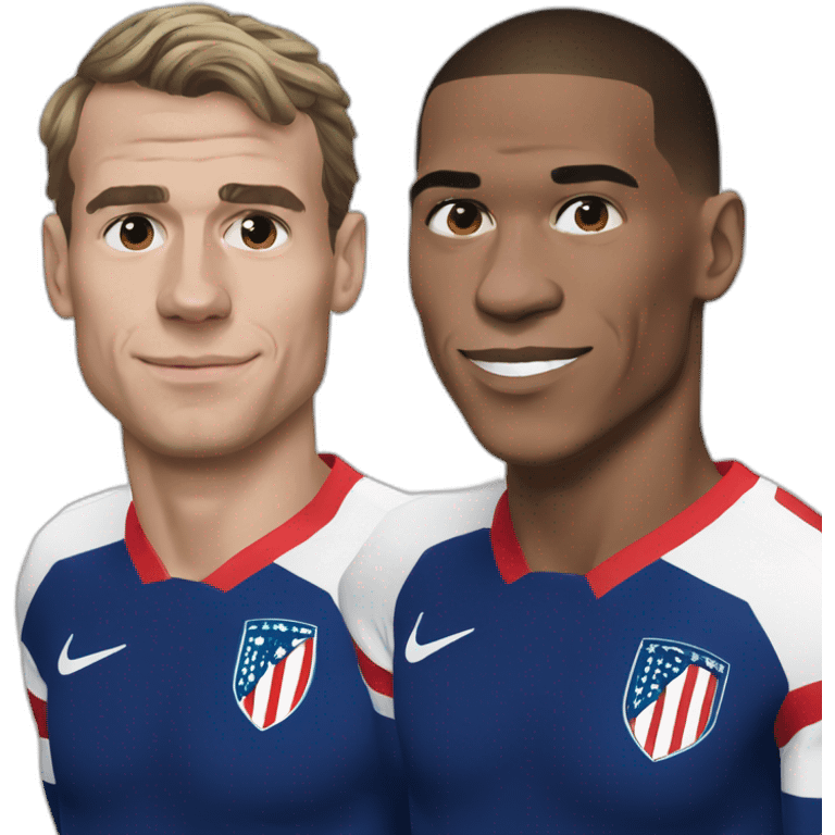 Mbappé et Griezmann emoji