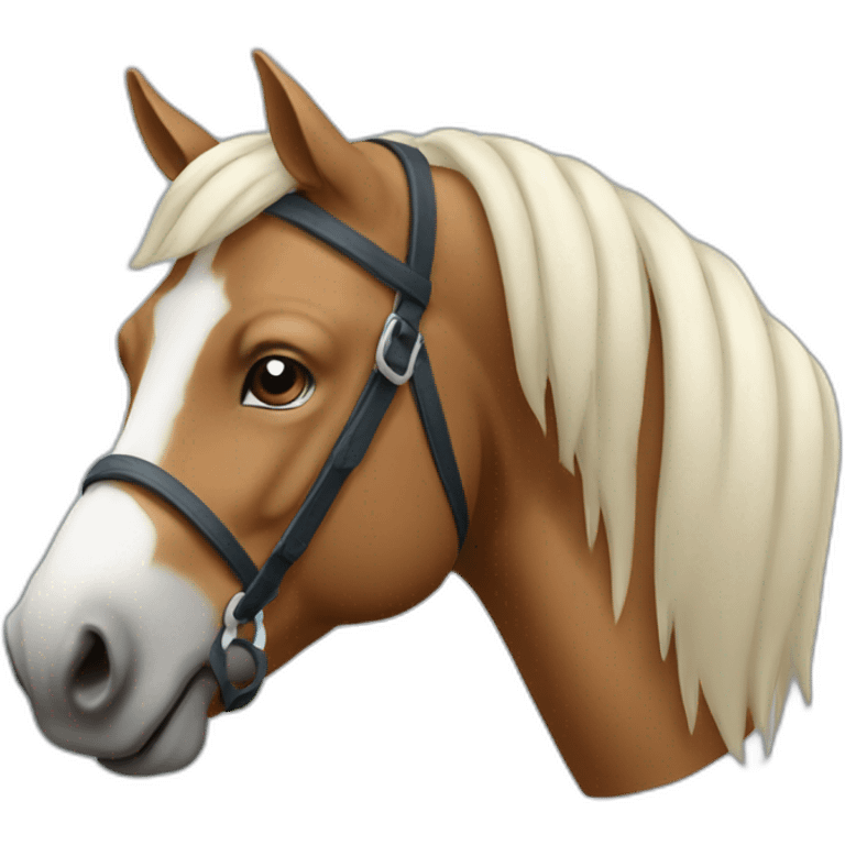 Cheval qui rigole emoji