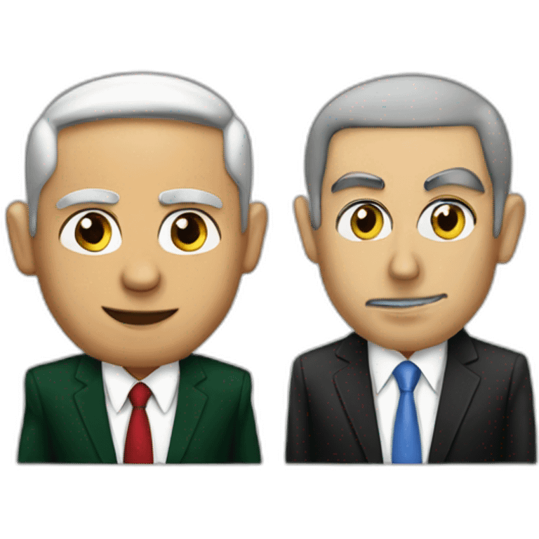 hamas behind netanyahu emoji