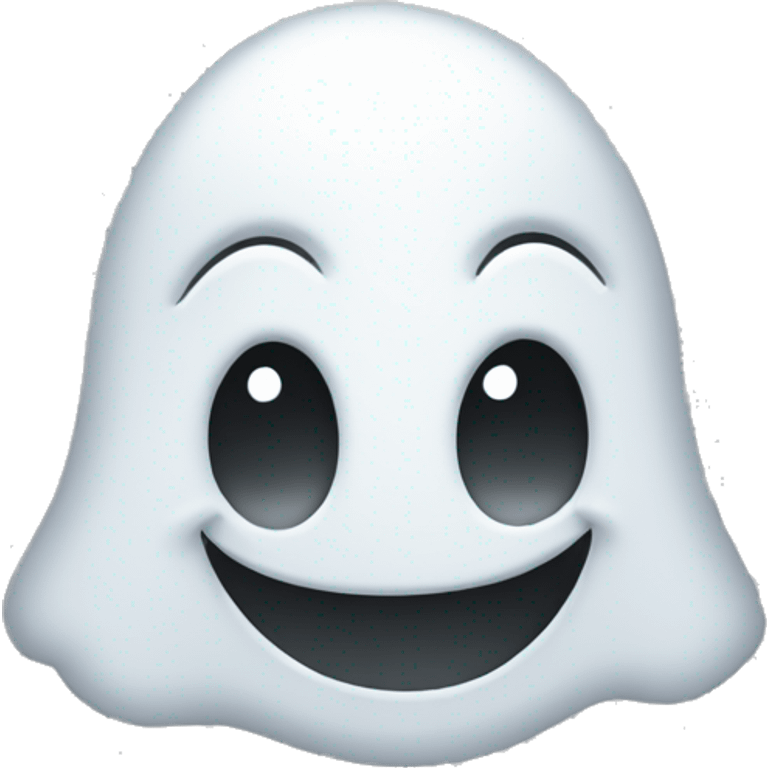 create a friendly smiling ghost emoji emoji