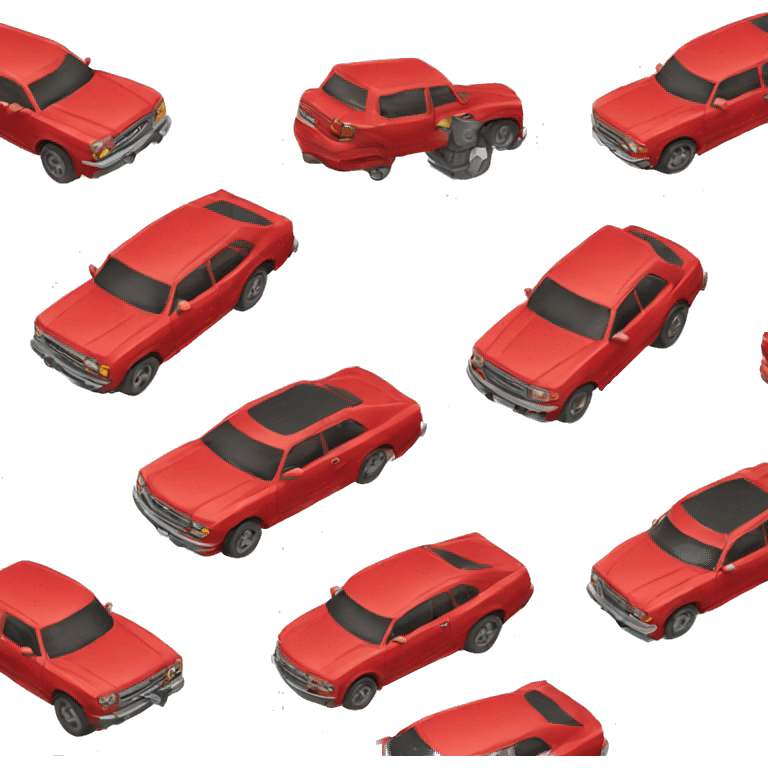 Auto rojo emoji