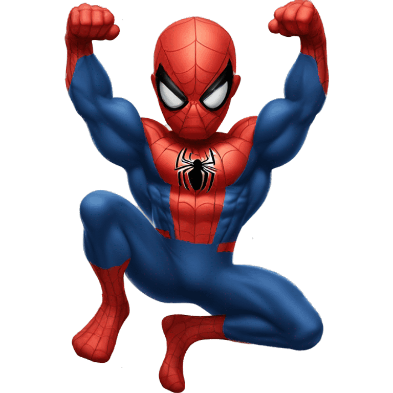 Spider-Man front double bicep emoji