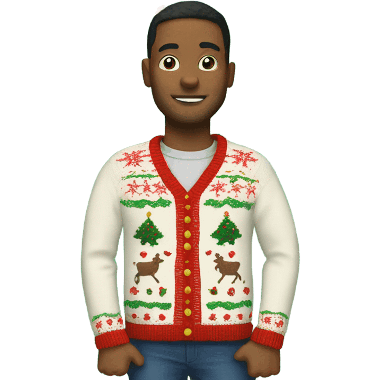 Ugly Christmas sweater emoji