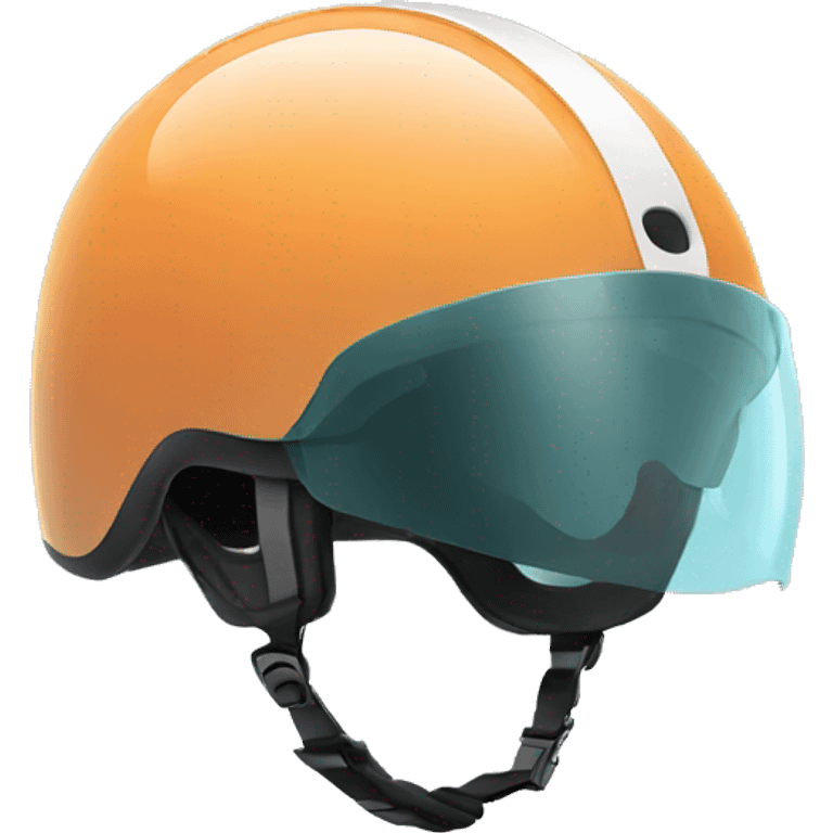 bike helmet with tinted visor emoji