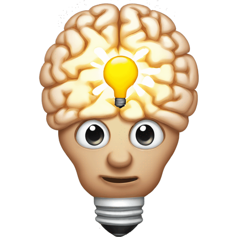 brain with a light bulb emoji