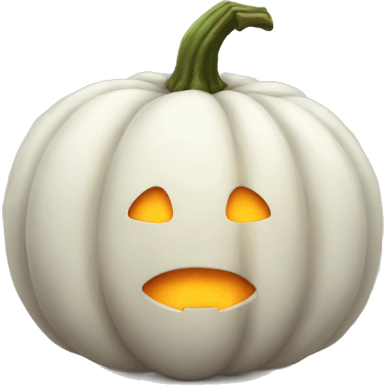 Fuzzy white pumpkin  emoji