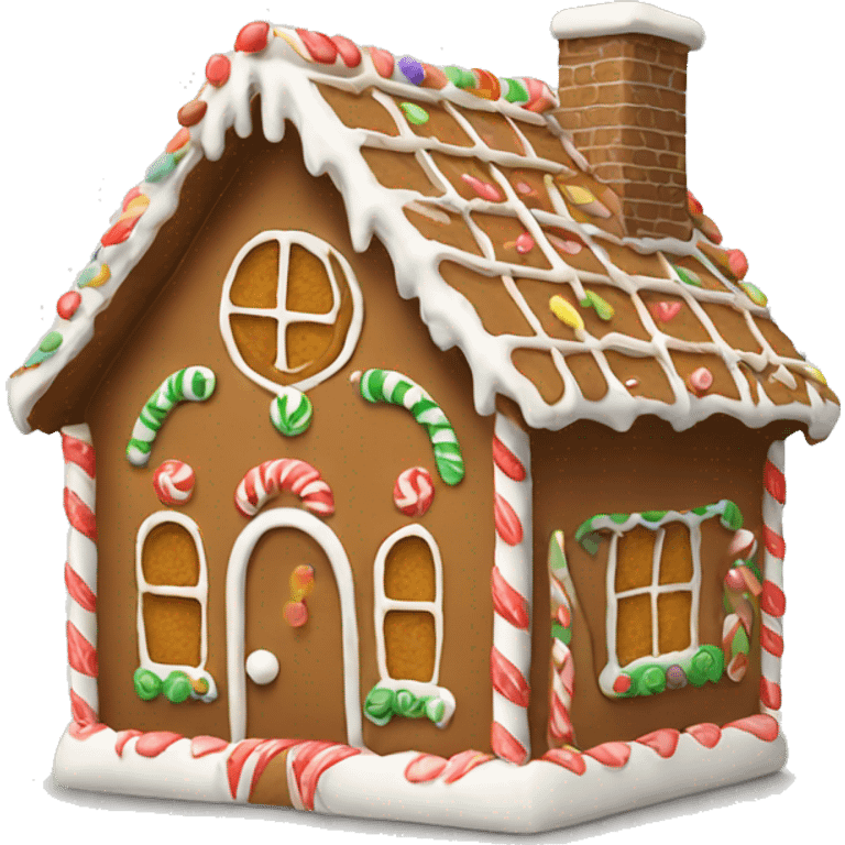 gingerbread house emoji