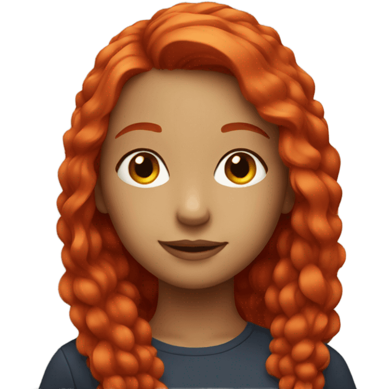 Red hair girl emoji