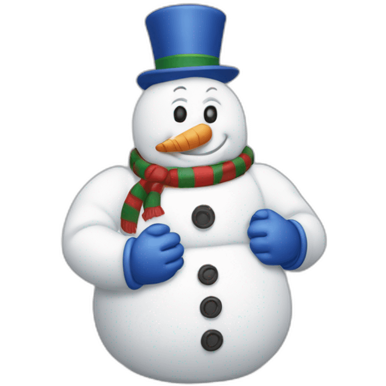 michelin man christmas snowman emoji