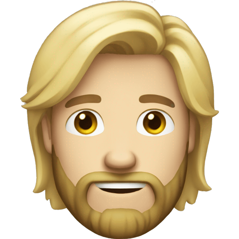 blonde guy with beard, showing call me emoji by hand emoji