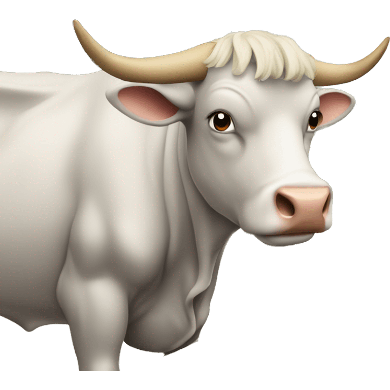 oxen yoked together on plough emoji