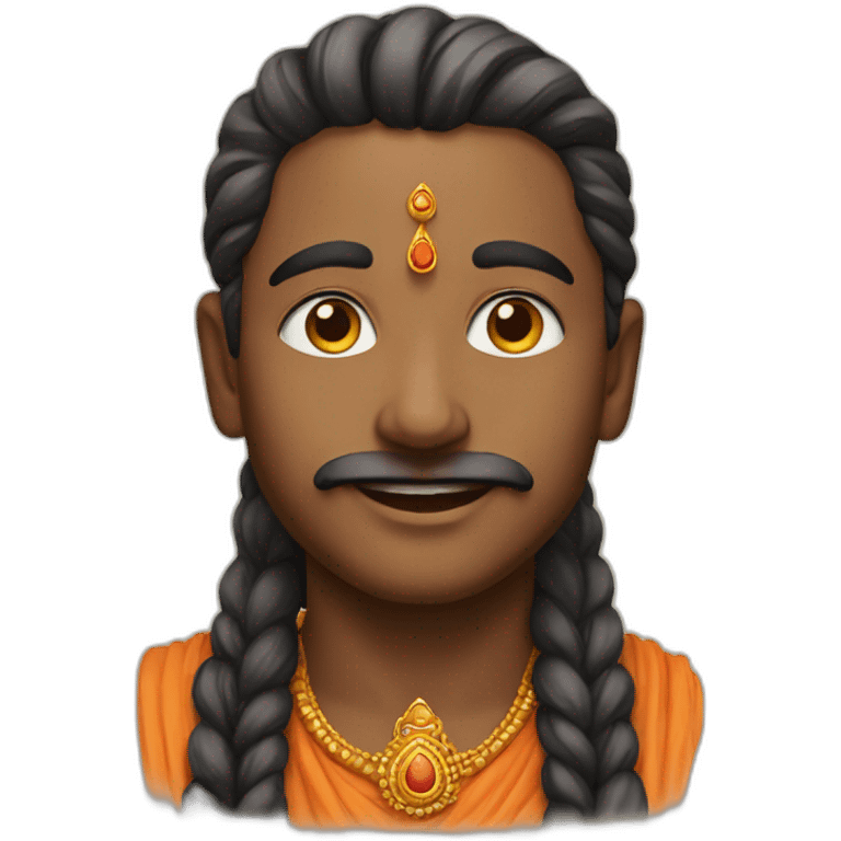 Portrait of a Hindu emoji