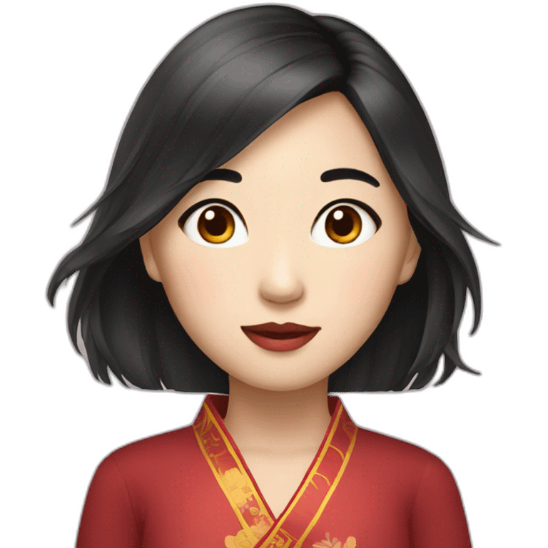 beautiful Chinese girl emoji