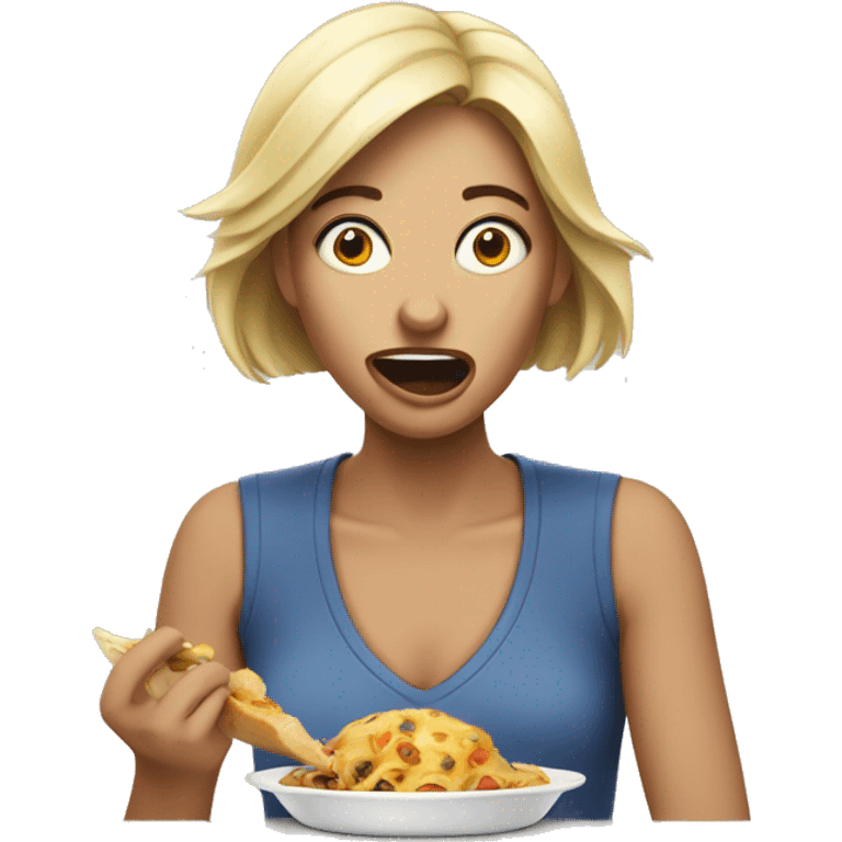 Hungry woman  emoji