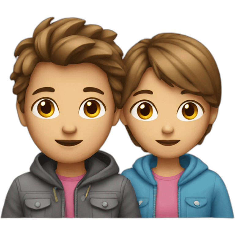 girl with boy emoji