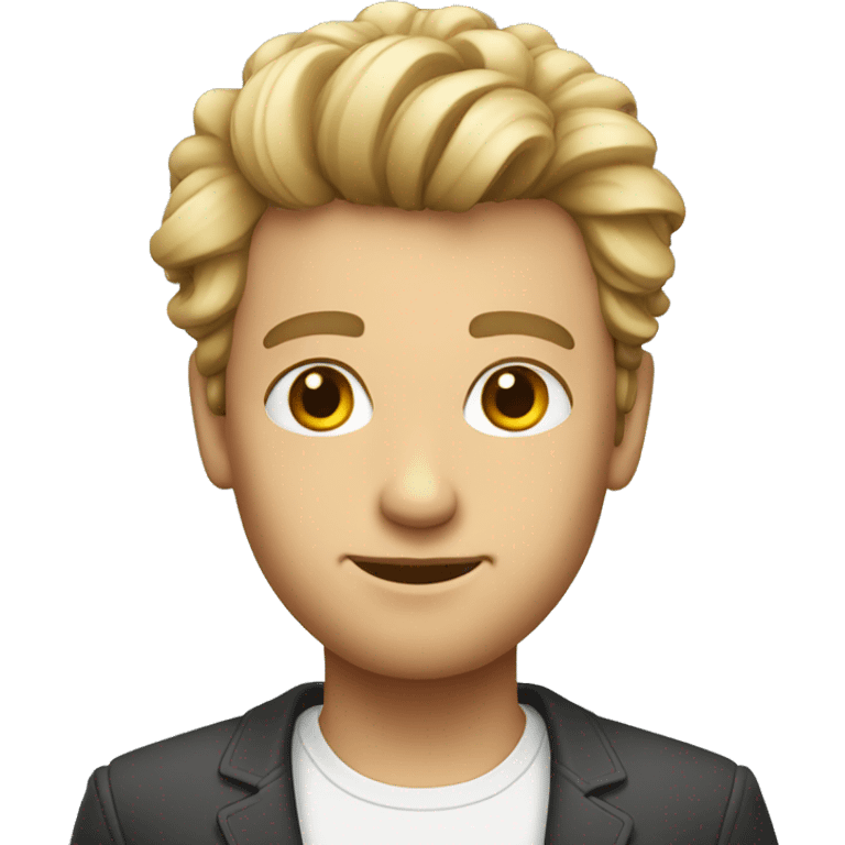 dutch guy with stylish hair emoji