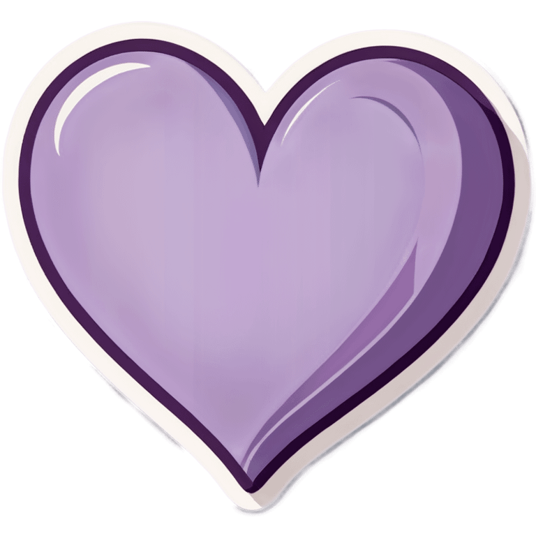 Lavender heart emoji