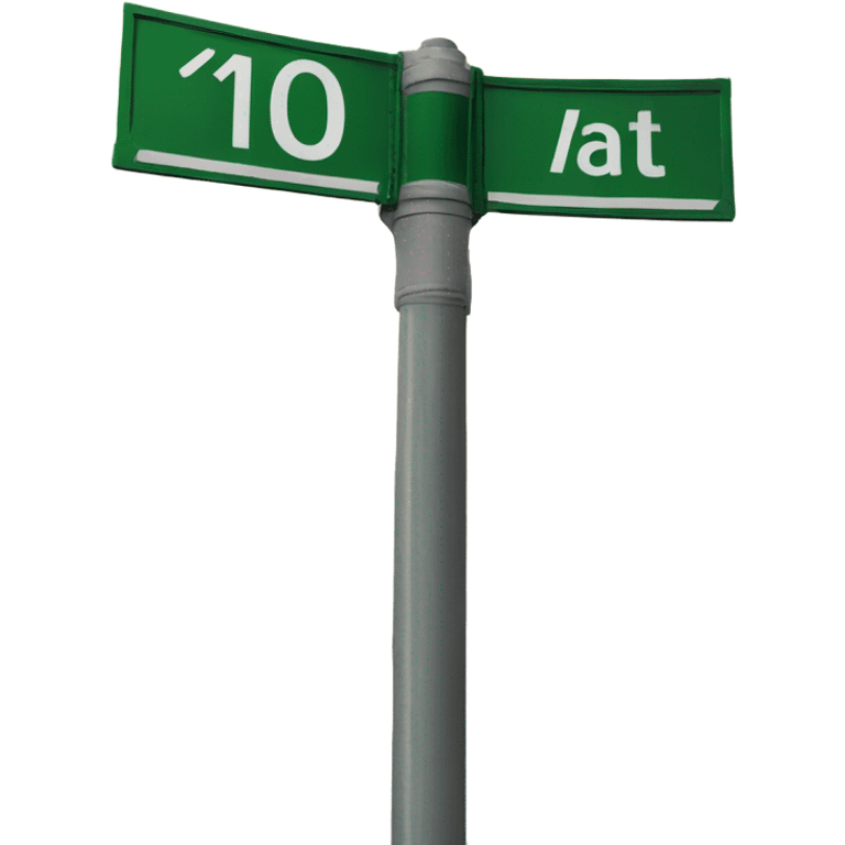 A street sign that says 10th ave emoji