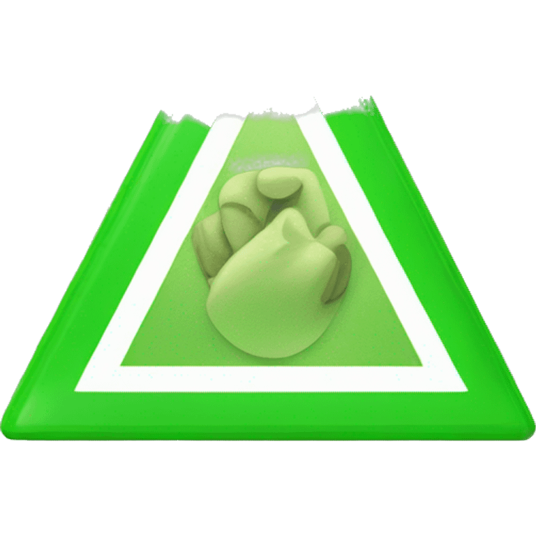 Green triangle emoji